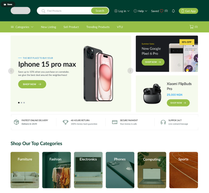 ComeTake E-Commerce Platform